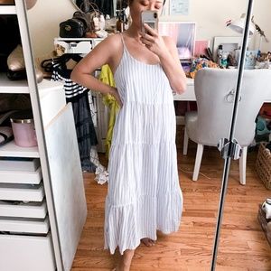 Gap Striped Summer Maxi Dress Small